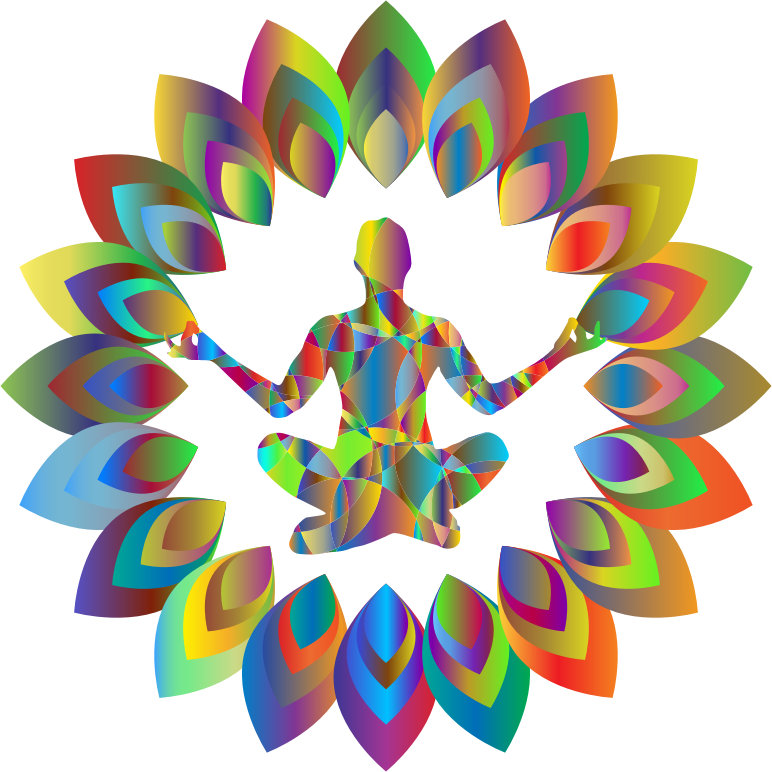 Medium Image - Clip Art On Yoga (772x772), Png Download