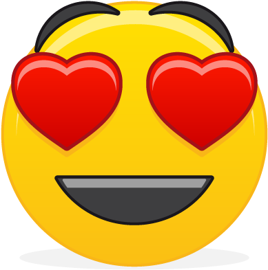 Emoticon Inlove (400x400), Png Download