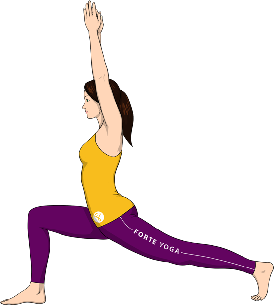 High Lunge Yoga Pose - Yoga (900x675), Png Download