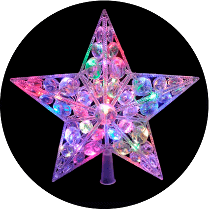 Punta Para Arbol En Forma De Estrella - Light-emitting Diode (425x425), Png Download