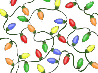 Luces De Navidad Psd - Christmas Day (400x300), Png Download