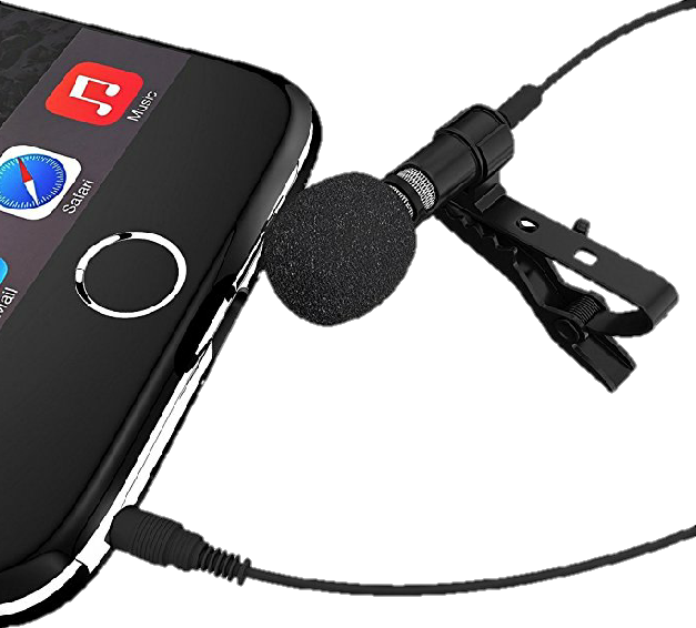 Mic With Good Build Quality & Gold Plated Jack - Lavalier Microphone For Iphone (627x566), Png Download