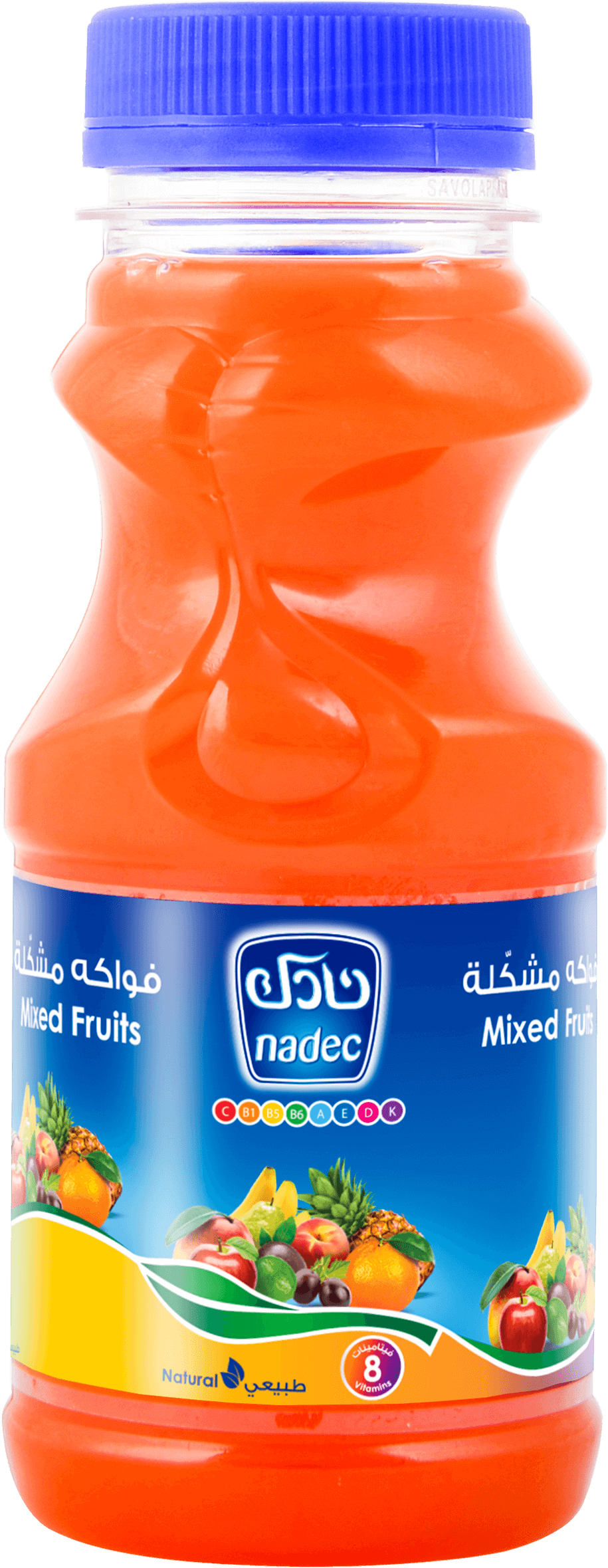 Mixed Fruits With 8 Vitamins - Nadec (915x2359), Png Download
