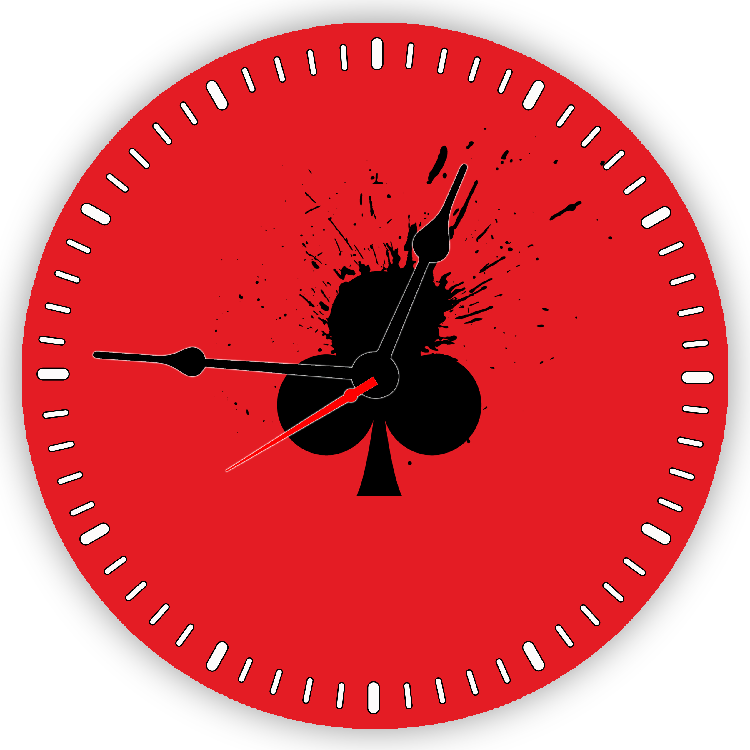 Poker Club Icon Splash Diwali Clock - Clock (2550x2550), Png Download