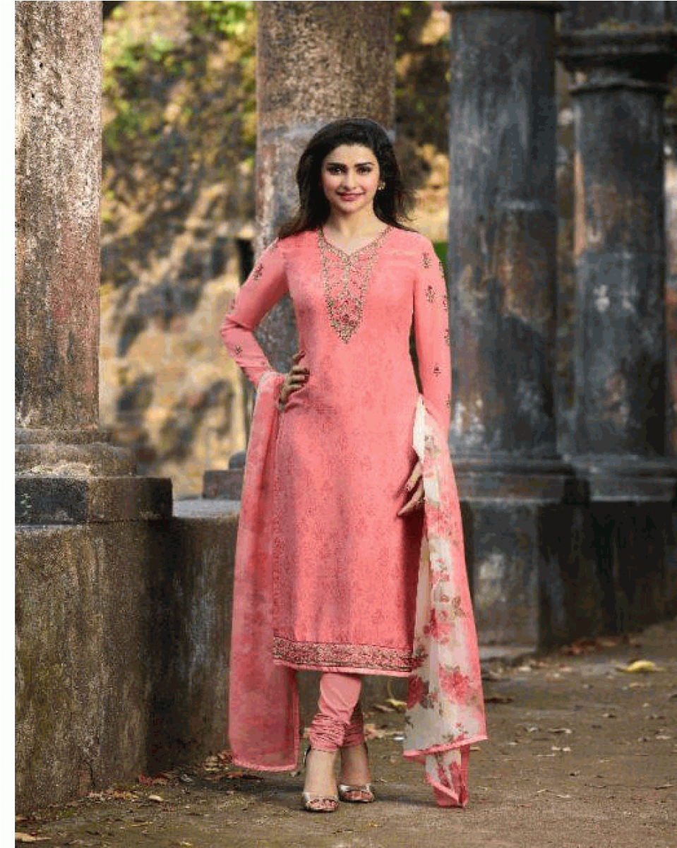 Peach Printed Salwar Kameez - Vinay Fashion Silkina Vol 18 (1200x1200), Png Download