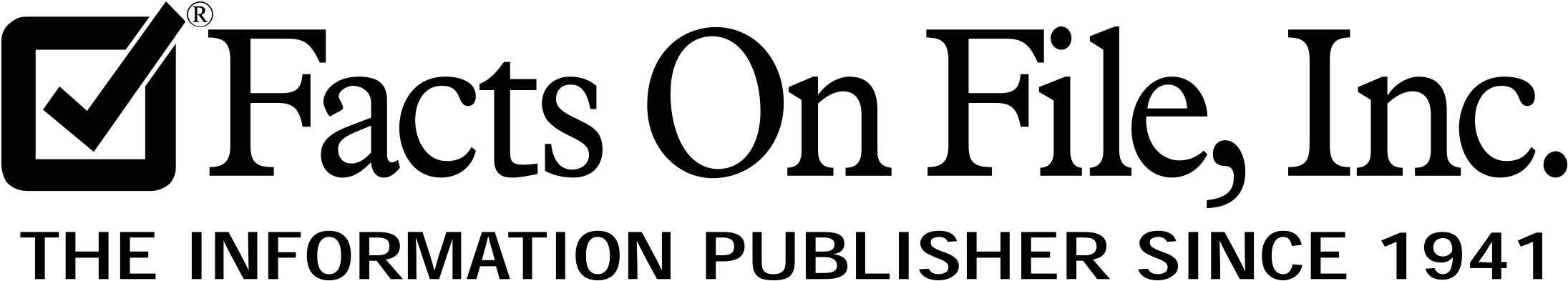 Facts On File Logo Black And White - Facts On File (2400x2400), Png Download