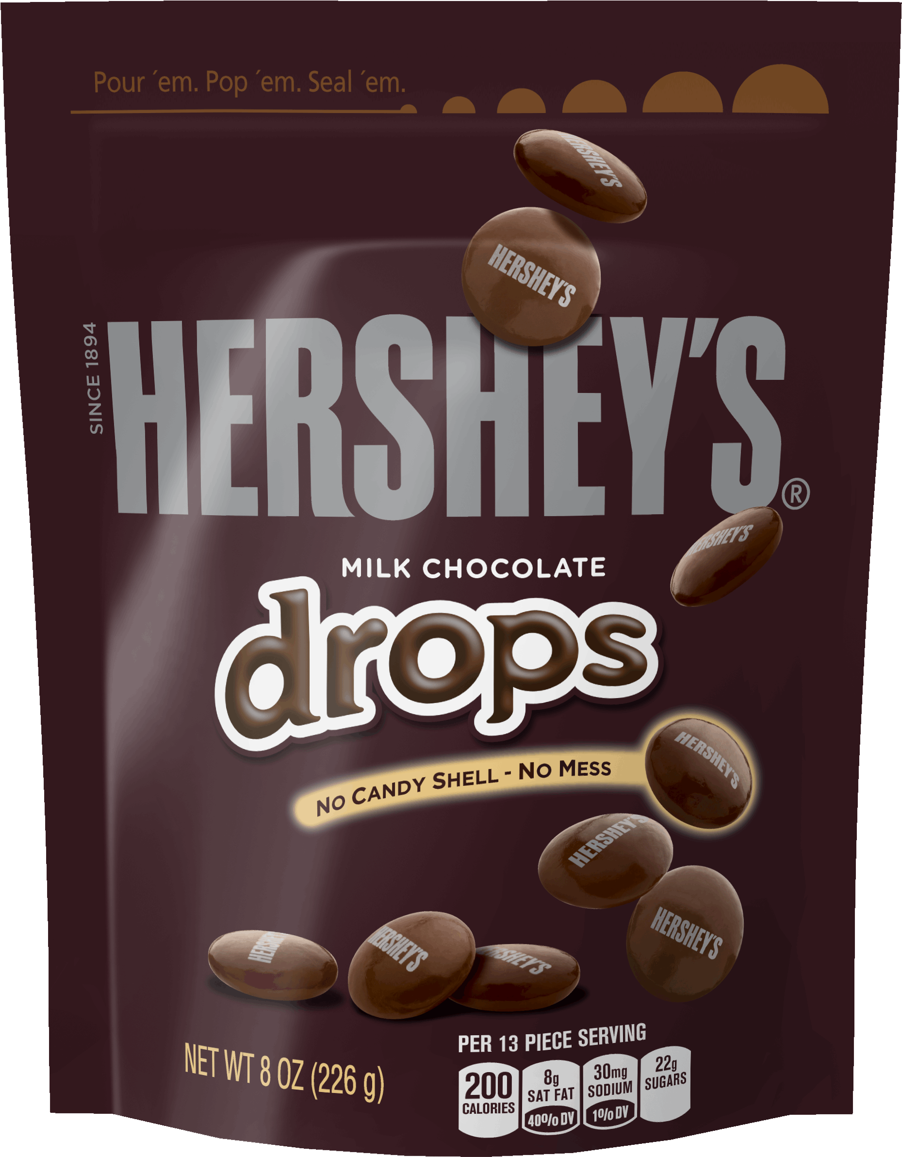 Hershey's Drops Milk Chocolate (3000x3000), Png Download