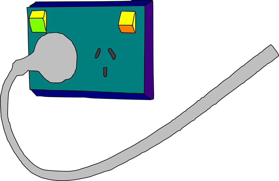Electricity Clipart Electrical Item - Socket Plugged In Clipart (960x623), Png Download