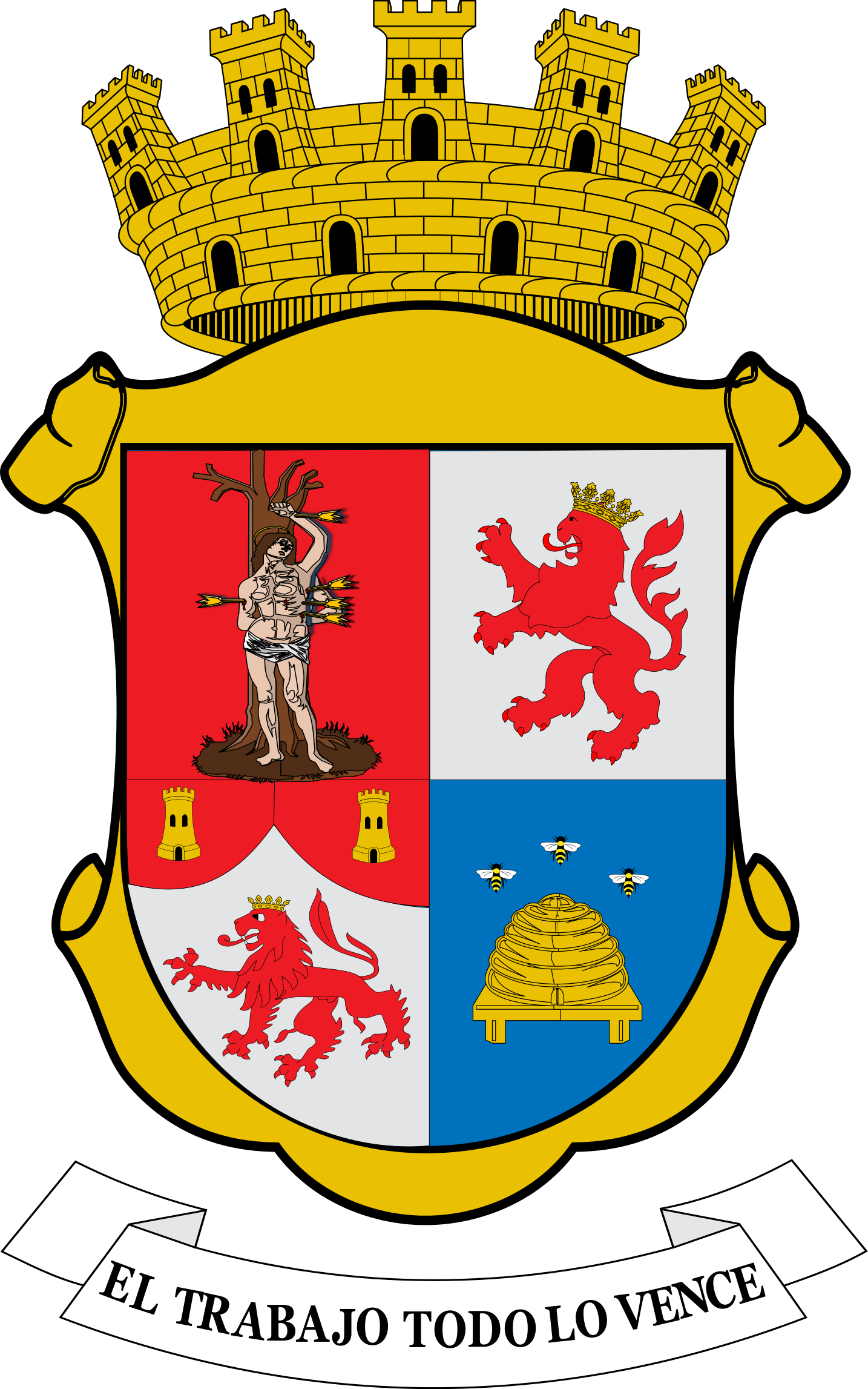 Escudo De Armas De León, Mexico - Prats Coat Of Arms (1434x2293), Png Download