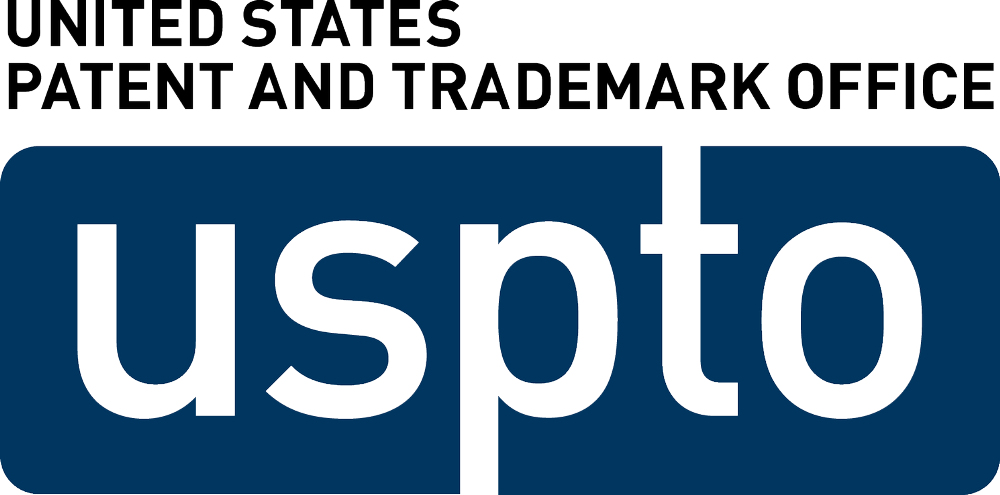 Uspto Logo [united States Patent And Trademark Office] - United States Patent And Trademark Office Logo (1000x495), Png Download