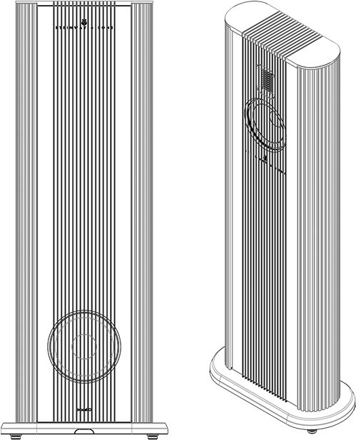 Technical Drawing Of Model O Speakers - Loudspeaker (709x659), Png Download