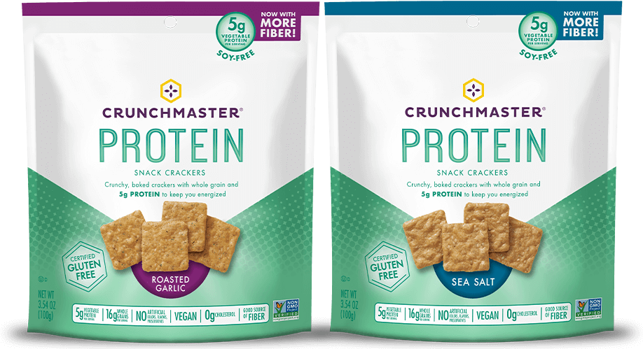 Protein Packed Crackers For On The Go Snacking - Cracker (1174x505), Png Download