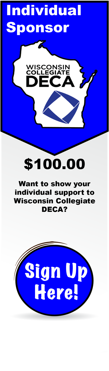 Wisconsin Collegiate Deca Is A 501 3 Non-profit Organization - Collegiate Deca (443x1280), Png Download