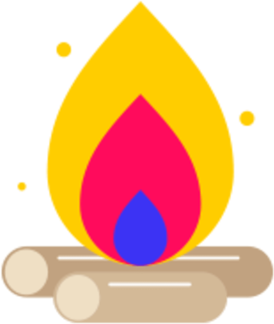 Campfire-icon - Circle (1440x1440), Png Download