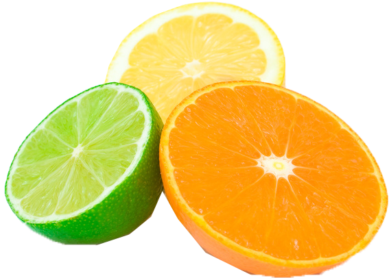 Citrus Fruit Png Royalty-free - Orange With Lemon (693x612), Png Download