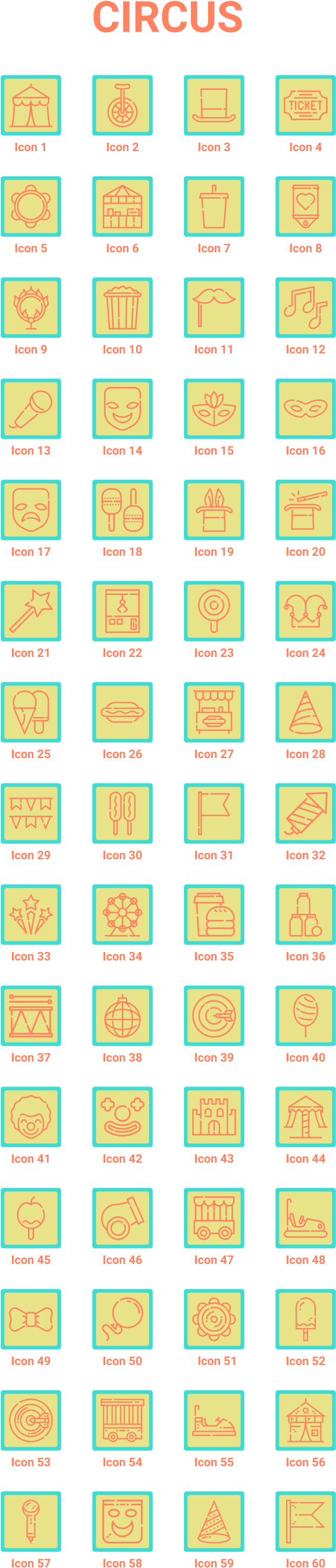 Circus Performance Elements Animated Icons Package - Tarrago Shoe Cream Color Chart (615x2700), Png Download
