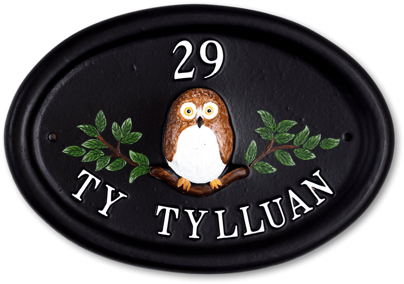 Owl House Sign - Owl (1400x968), Png Download