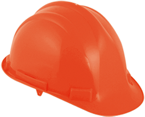 Casco Seguridad Naranja Tc-0577 Toolcraft - Casco De Seguridad Naranja Png (596x600), Png Download