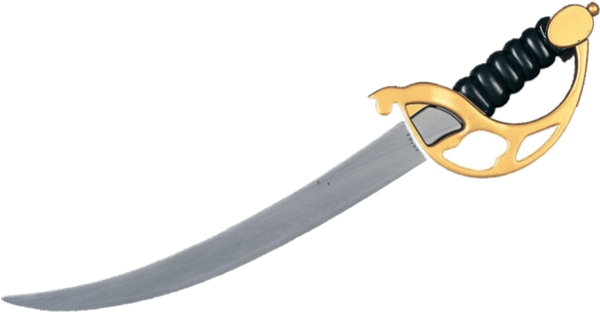 Cartoon Pirate Sword (599x949), Png Download