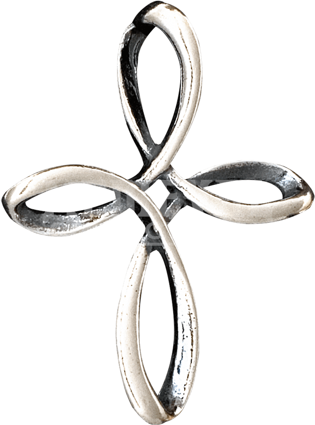 Celtic Single Loop 3d Cross Pendant - Pendant (850x850), Png Download