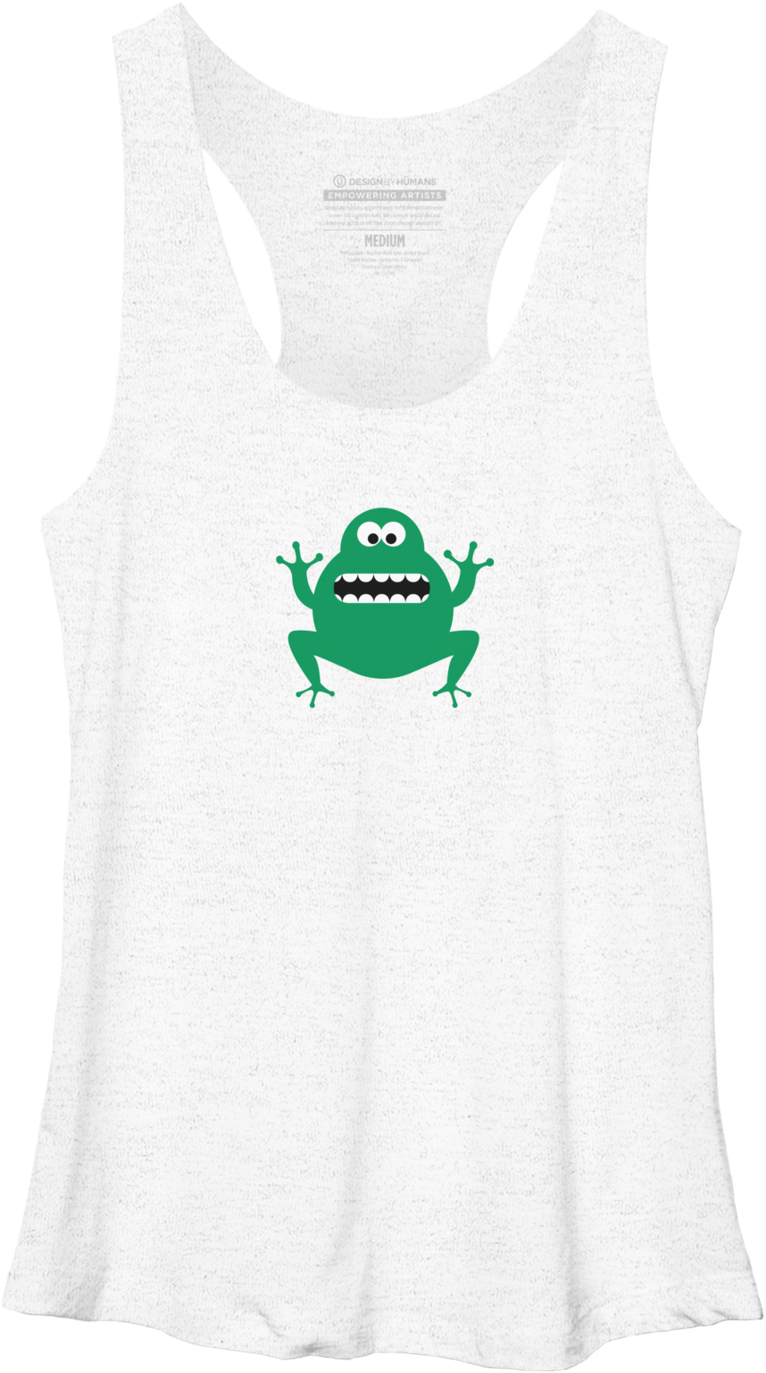 Crazy Funny Frog Racerback - Active Tank (1800x1800), Png Download