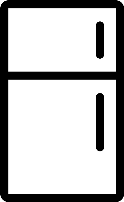 Line Icon Png Transparent Icon - Fridge Icon Svg (866x650), Png Download