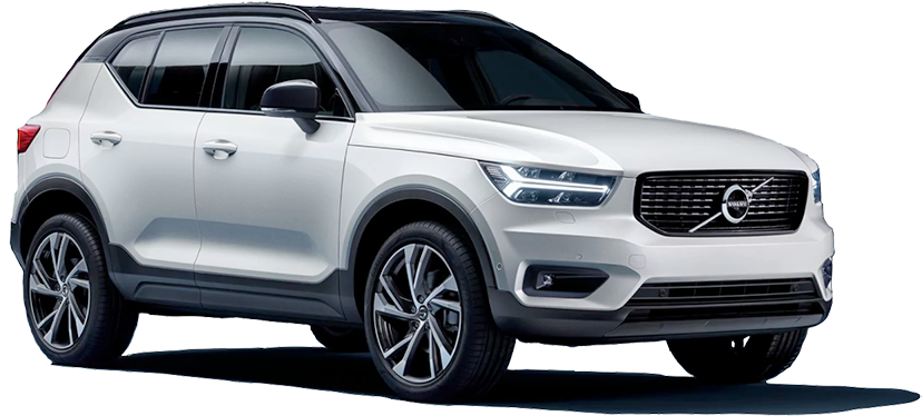 White Volvo Png Picture - Volvo Xc40 R Design (864x404), Png Download