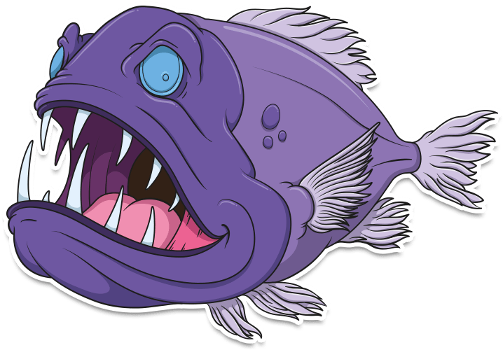 Let's Get Started On Your Cartoon Character Design - Anglerfish (750x520), Png Download