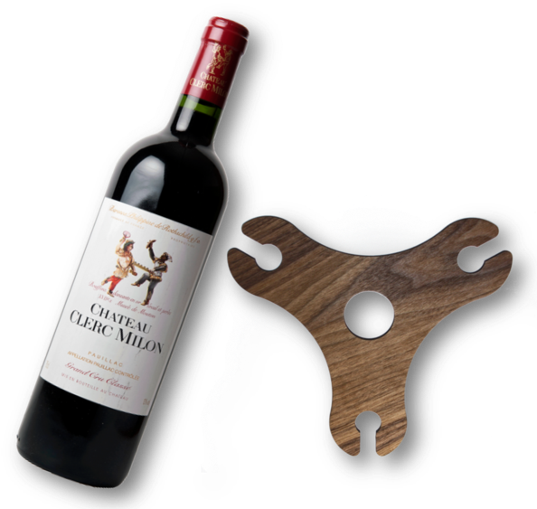 Caddy Two Wine Bottle And Glass Caddy Wholesale (600x571), Png Download