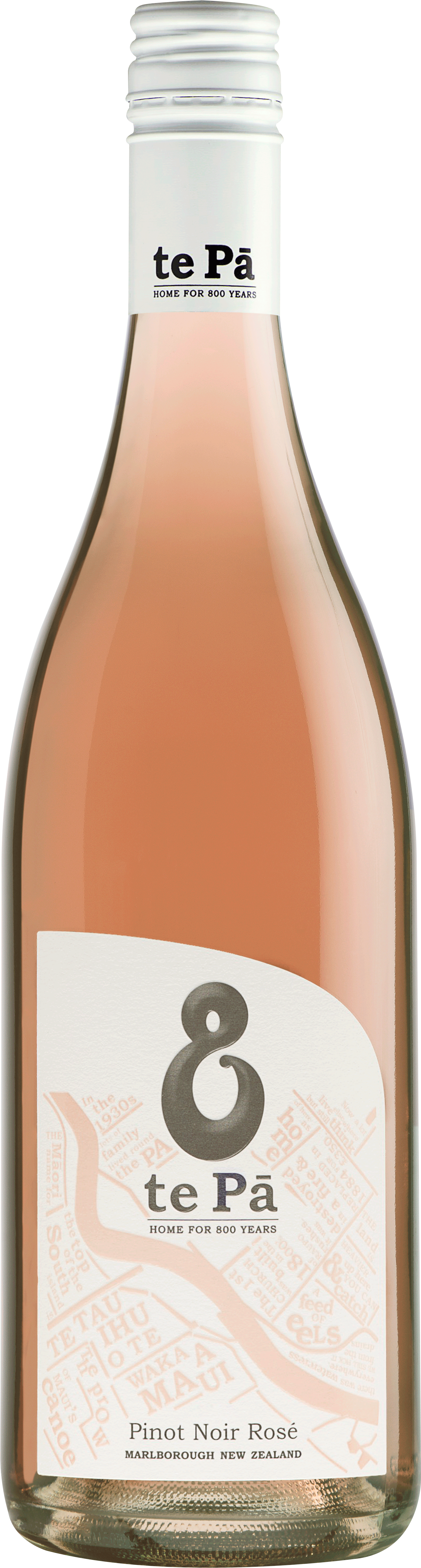 Te Pa Pinot Noir Rose - Glass Bottle (1520x5212), Png Download