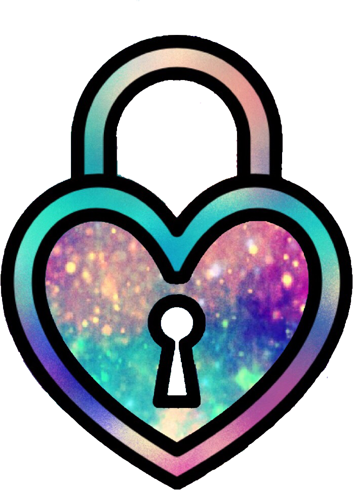 Ftedtickers Heart Love Locks Pastel Glitter Sparkle - Heart (955x1077), Png Download