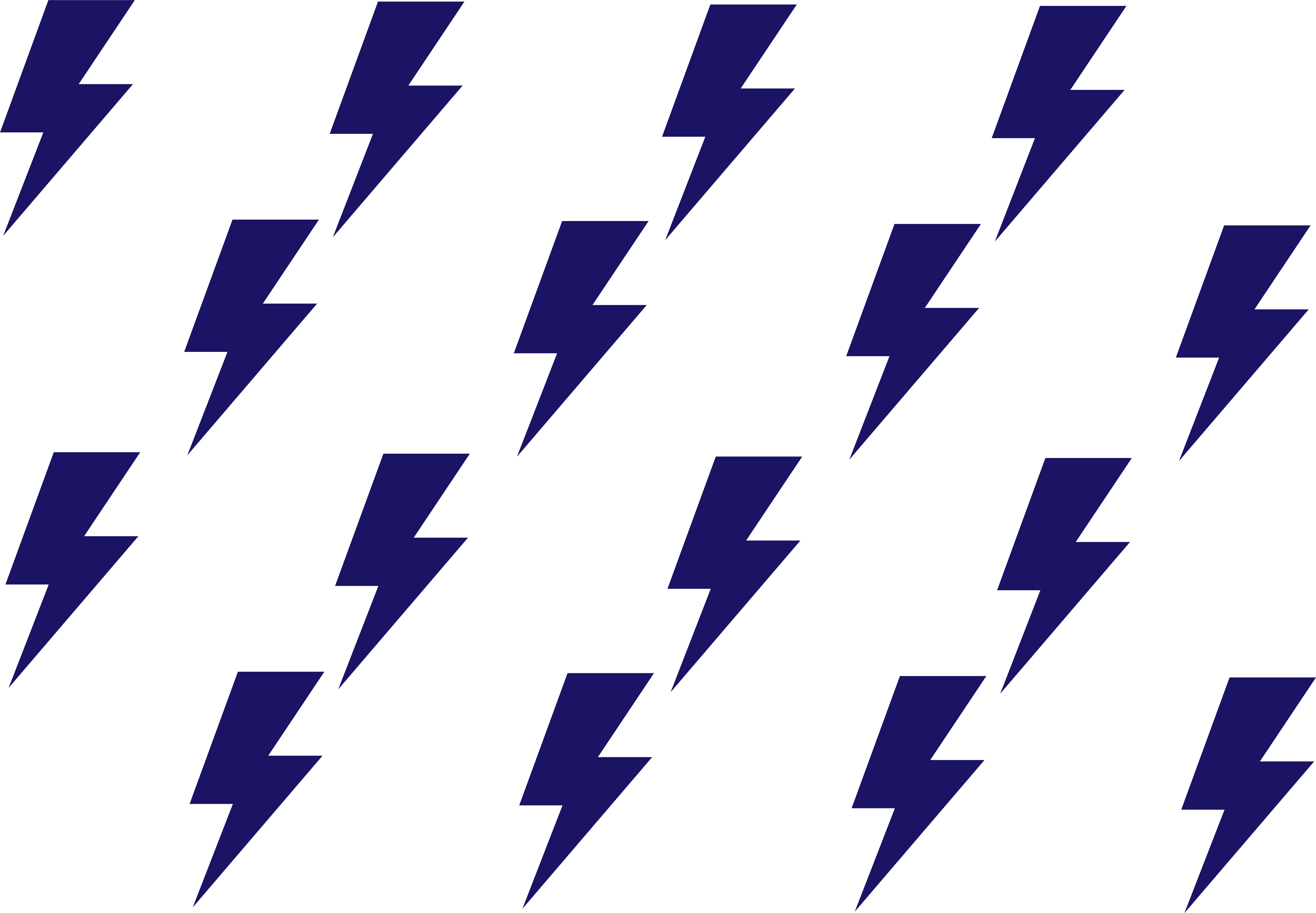 Lightning Bolt Background - Majorelle Blue (7925x5498), Png Download