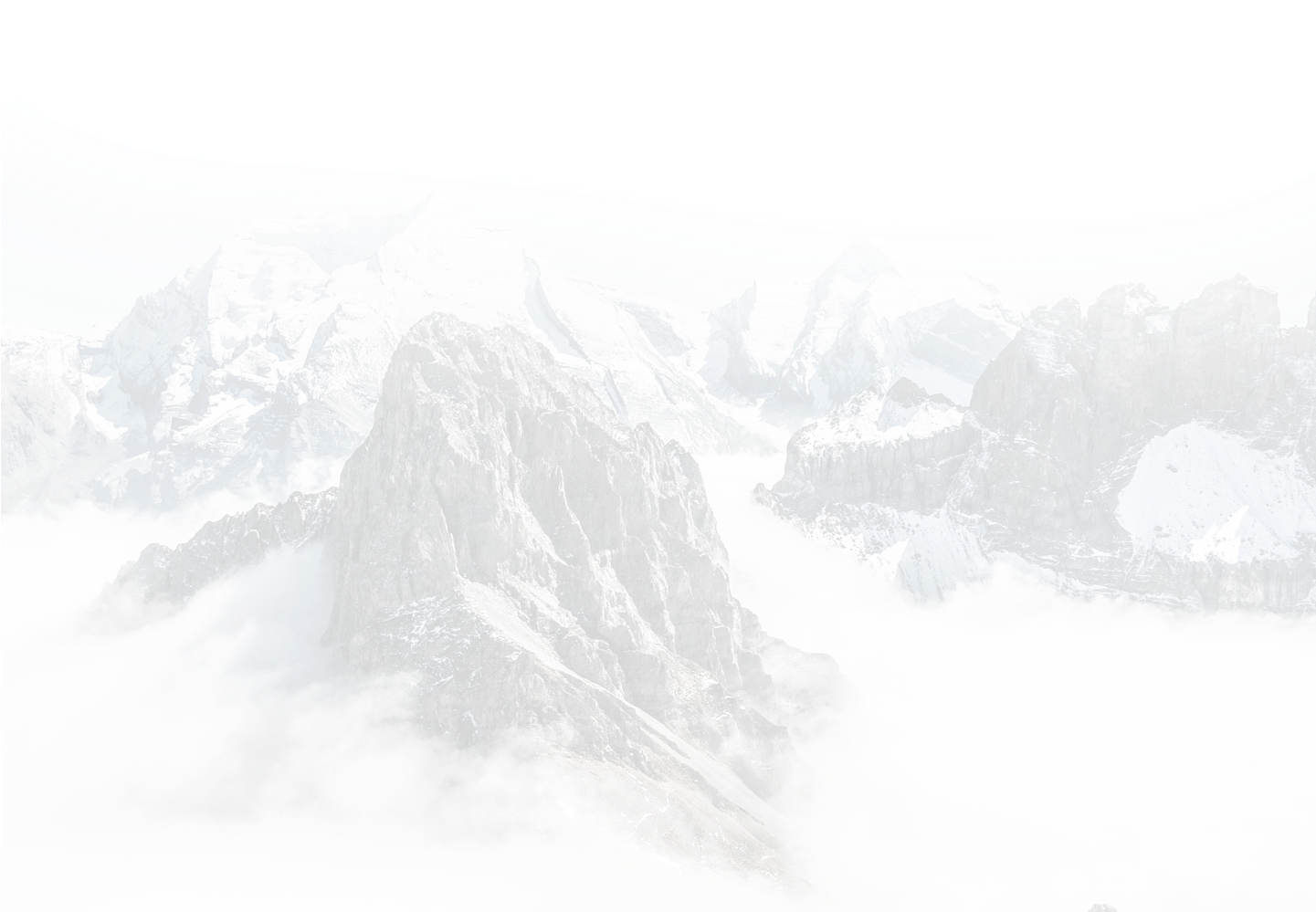 Mountain Gray Bg - Snow (1440x1039), Png Download