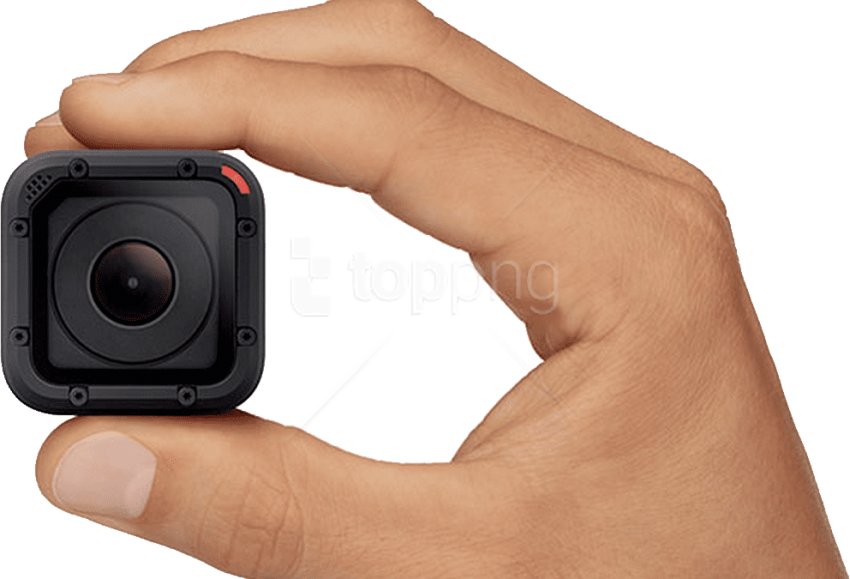 Download Gopro Action Camera Png Images Background - Gopro Session In Hand (850x579), Png Download