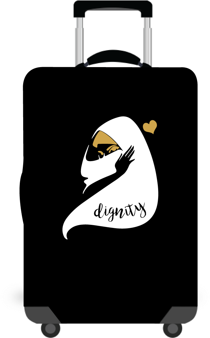 Hijab - Luggage Cover Designs (737x1134), Png Download