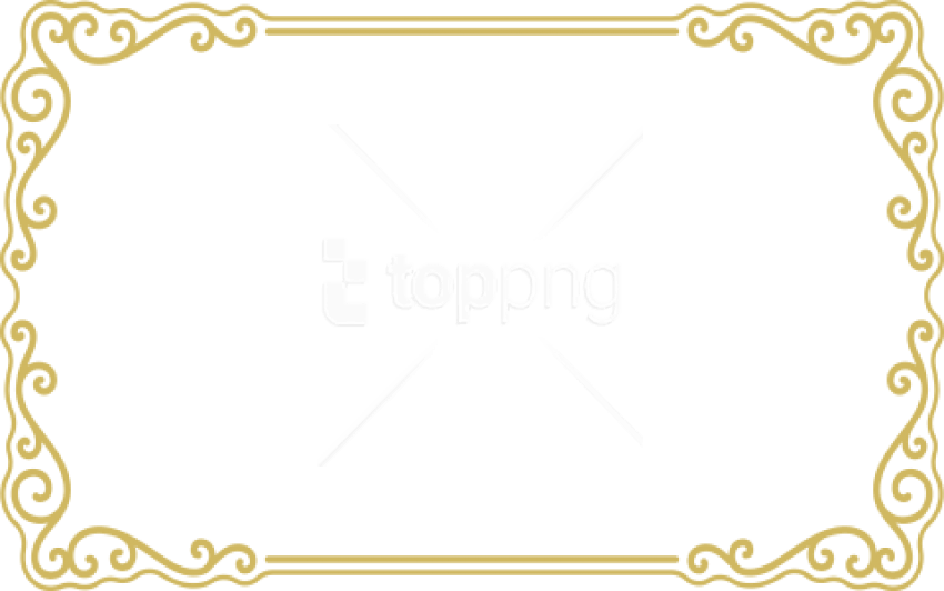 Border Frame Png Golden Frame Border Png Full Size Png Download Seekpng