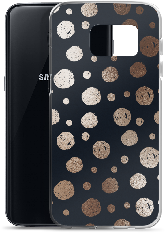 Gold Dots Samsung Case - Smartphone (1000x1000), Png Download
