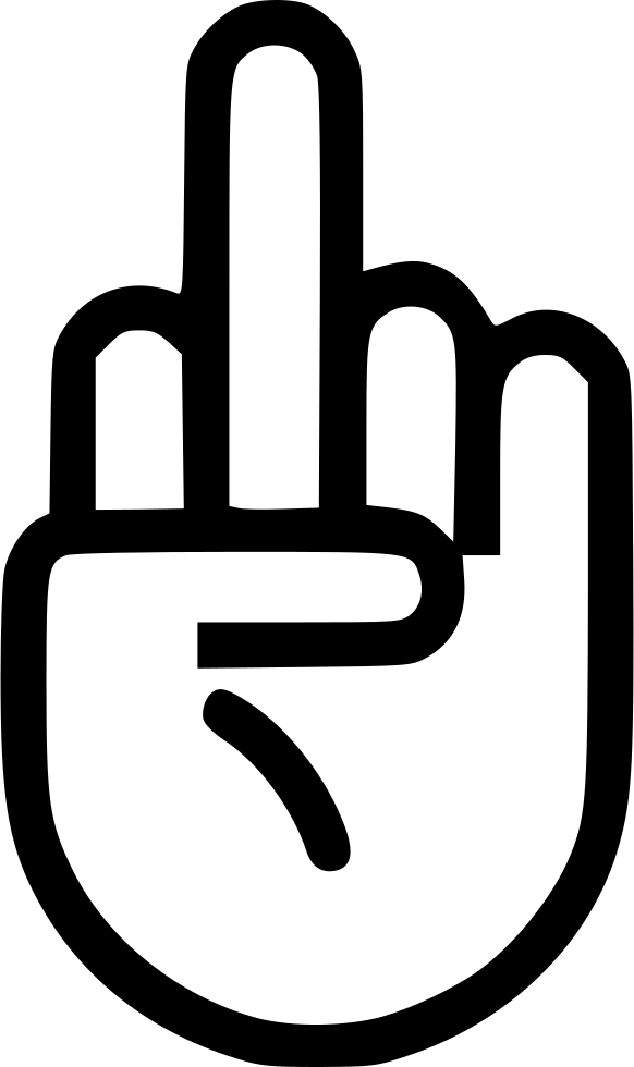 Fuck Off Fuck You Middle Finger Comments - Fuck You En Png (582x980), Png Download