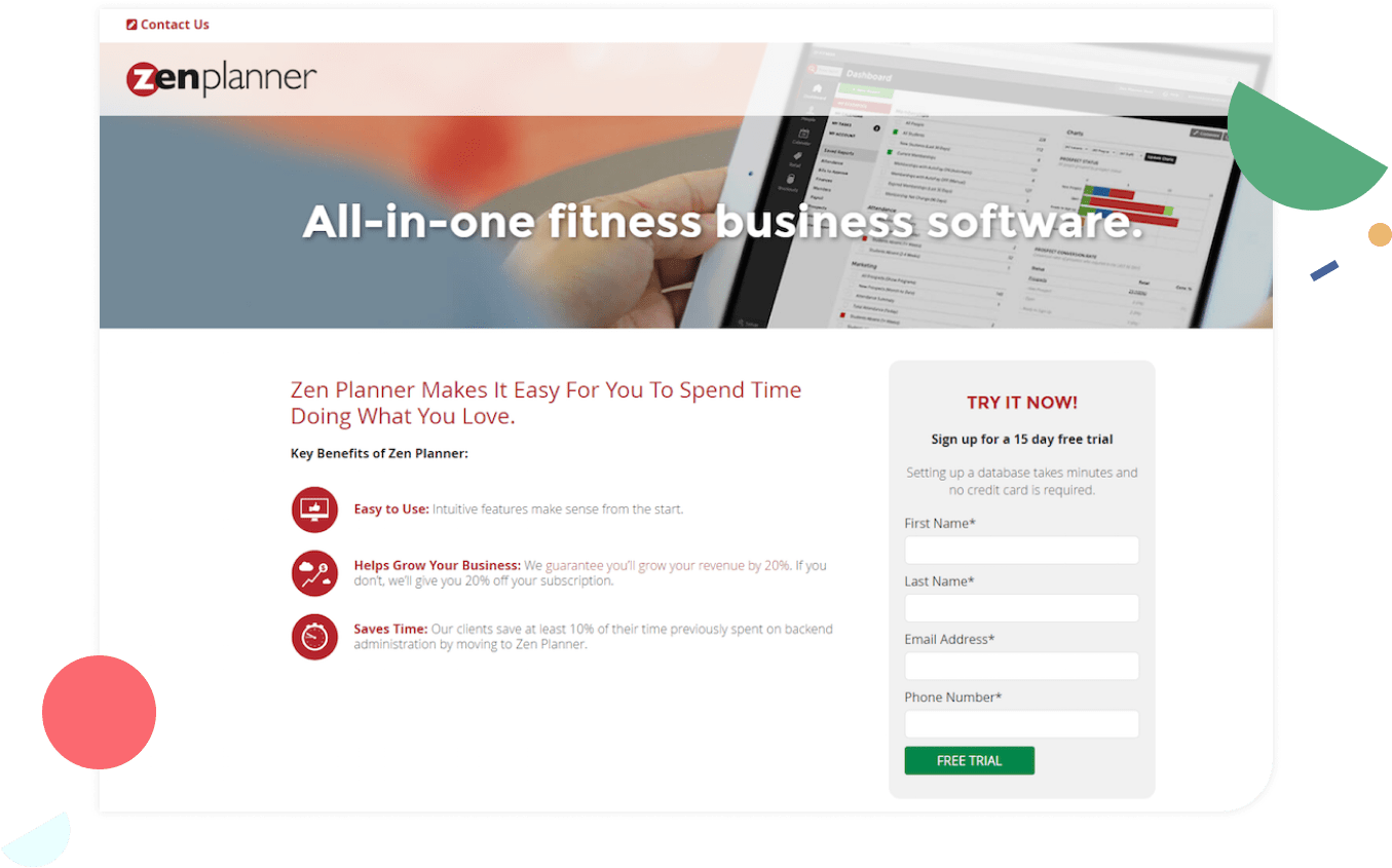No Landing Page Builders- Instapage - Landing Page Sign Up (1496x941), Png Download