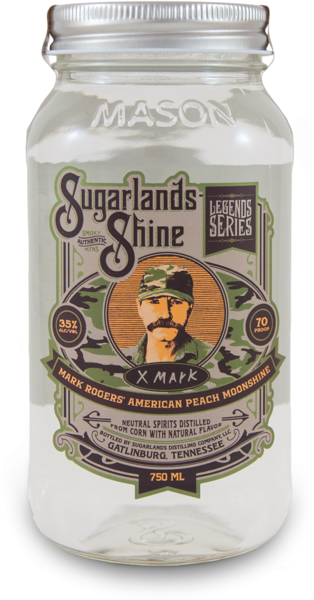 Sugarlands Shine Mark Rogers Peach Moonshine (657x1200), Png Download