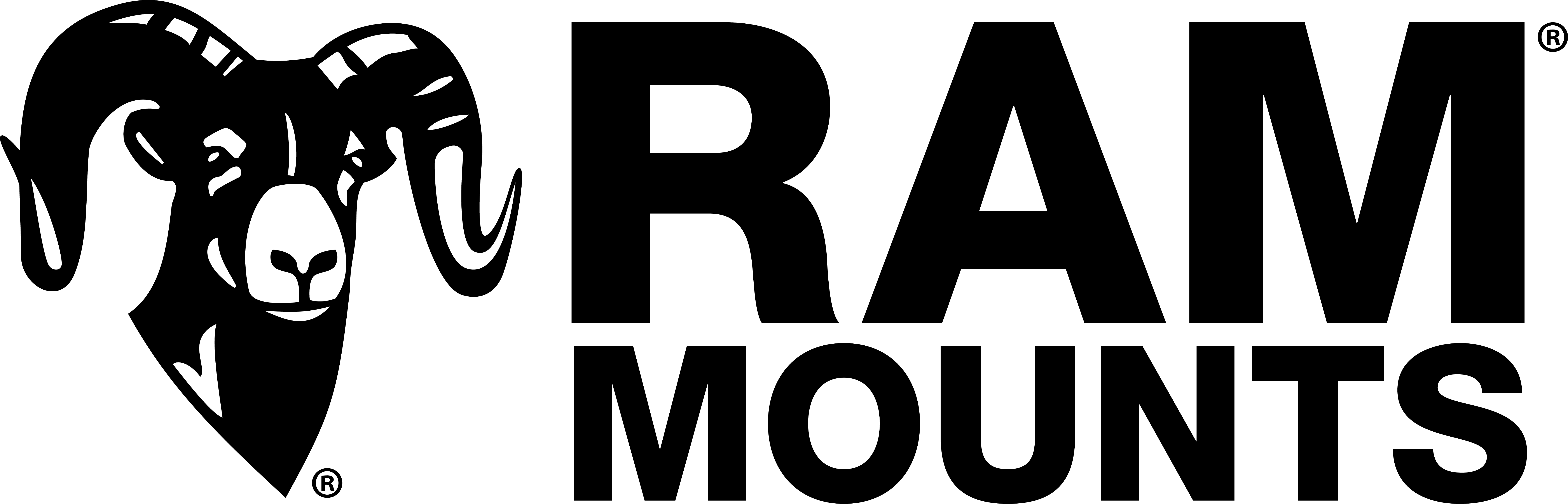 Ram® Mounts - Ram Mounts Logo (7170x2304), Png Download
