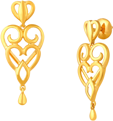 New Fashionable Gold Earrings (700x525), Png Download