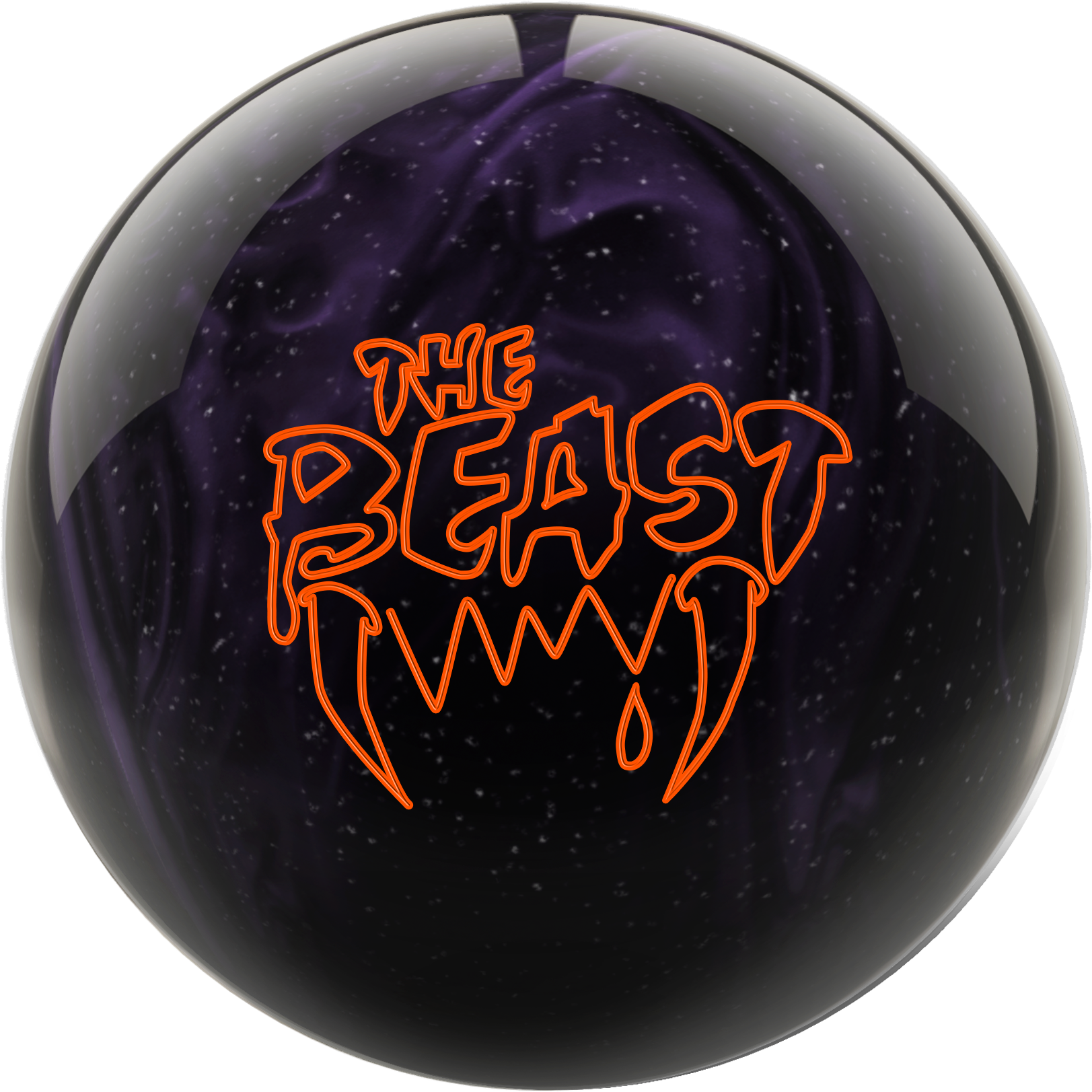 Columbia 300 Beast Purple Sparkle Bowling Ball - Sphere (1637x1640), Png Download