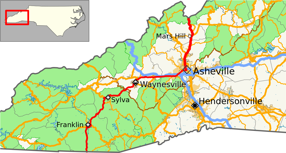 North Carolina State Maps - North Carolina Us (1200x706), Png Download