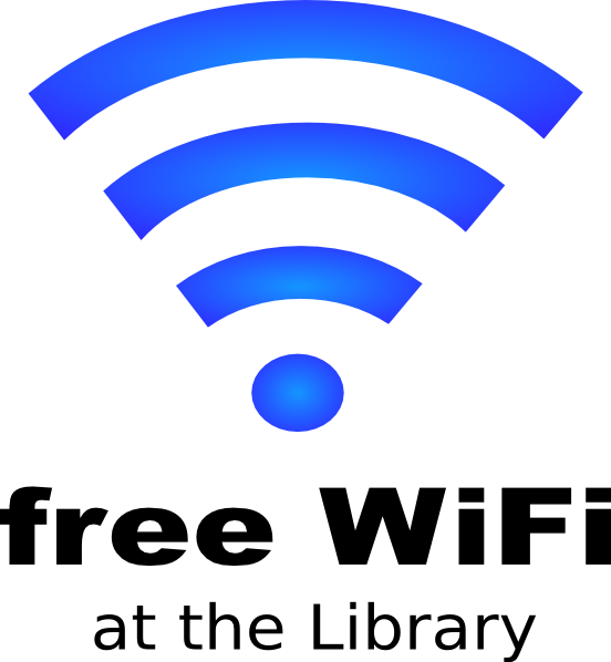 Free Wifi At The Library Svg Clip Arts 552 X 598 Px - Free Wifi Sign (552x598), Png Download