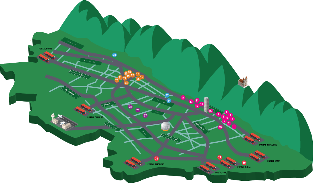 Ruta Navideña Bogota 2017 (1090x640), Png Download