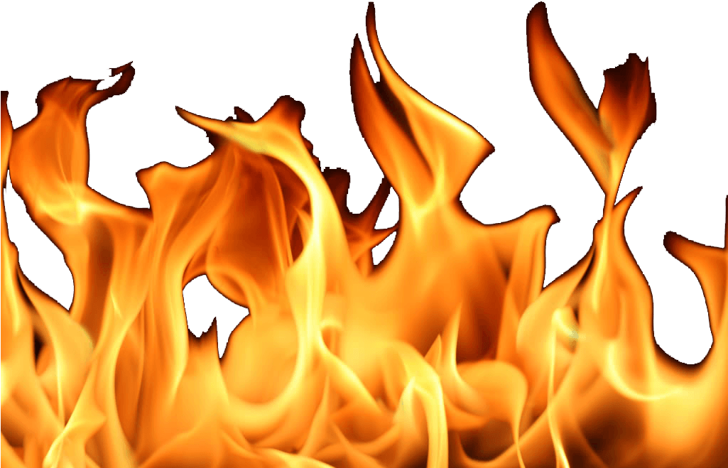 Simple Flames Border Transparent Background - Burn K. Doe, Burn! (cd) (1024x785), Png Download
