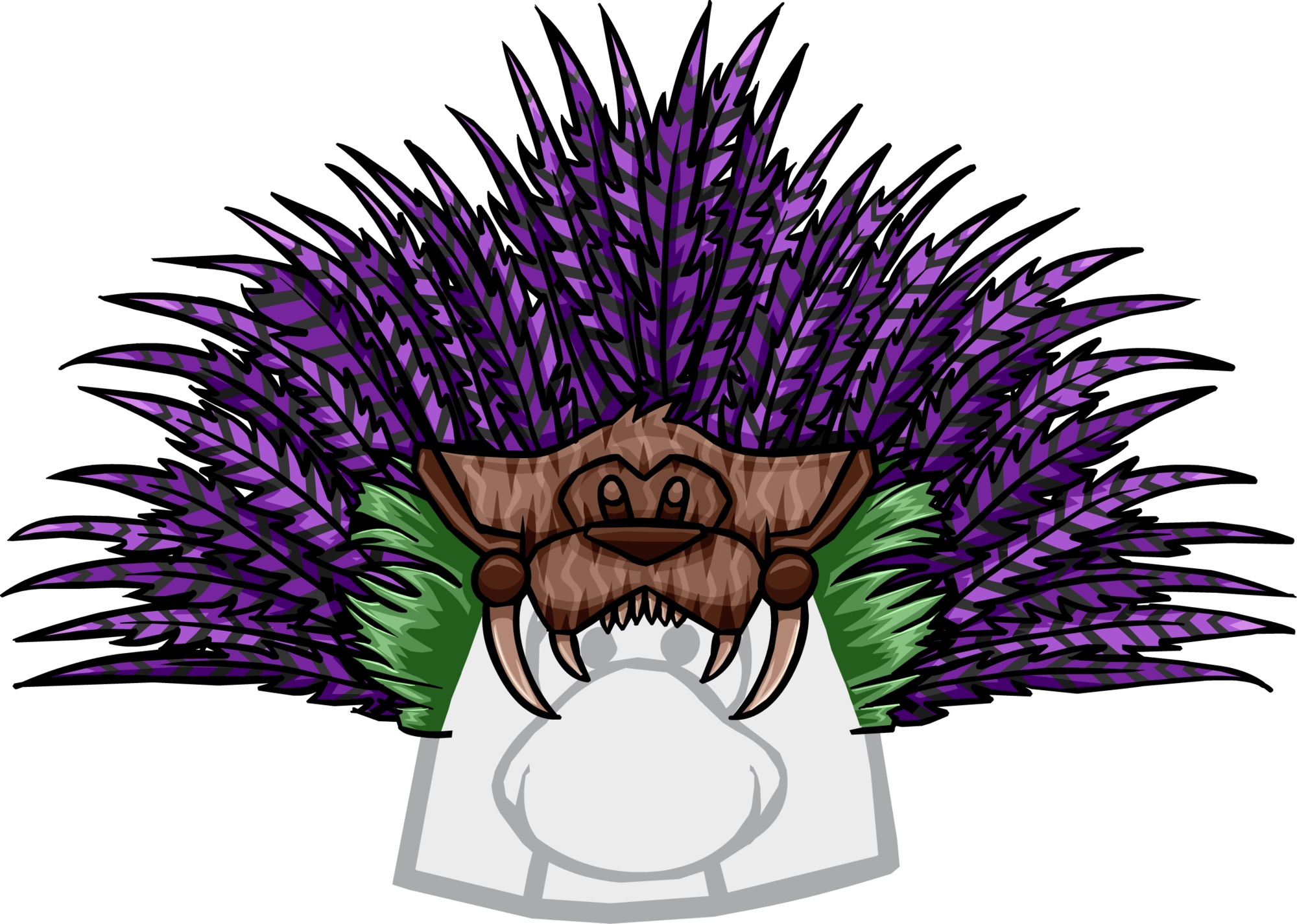 Grape Headdress - Portable Network Graphics (2000x1426), Png Download