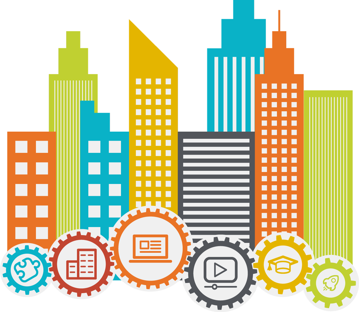 Learn Facilities Management Skills Online You Can Use - Edificios Vector De Avenger (1200x1043), Png Download
