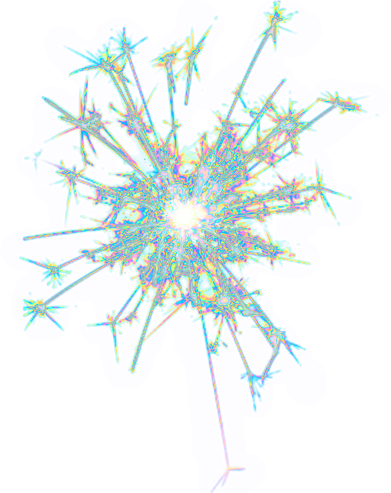 Spark Sparkler Fireworks Holo Holographic Fire Fireball - Fireworks (1024x1024), Png Download